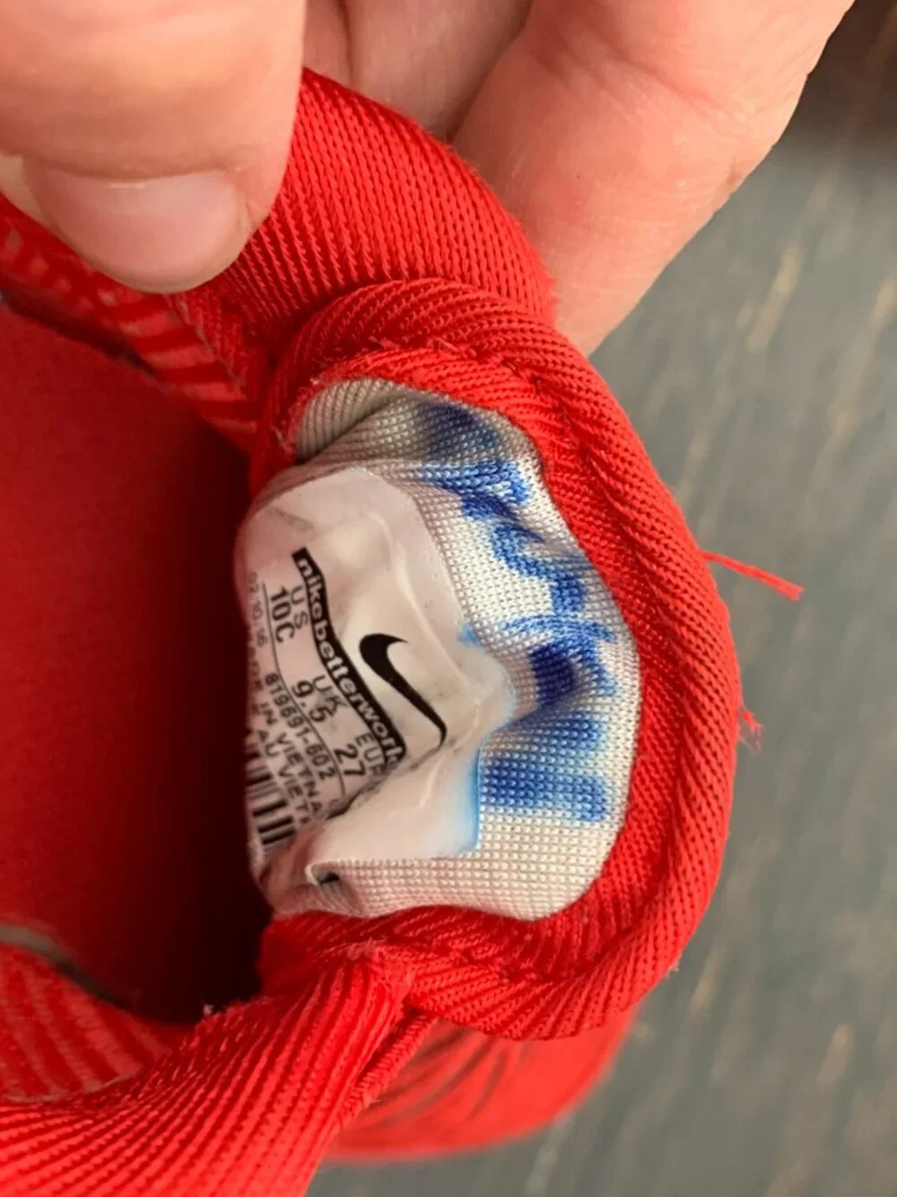 Kids Toddler Red Nike Sneakers Size 10C with box